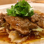 一碗水 - 水煮羊肉(羊肉ロース肉 四川風煮込み)