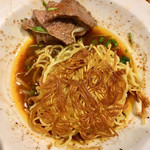 一碗水 - 水煮羊肉と両面黄を一緒に