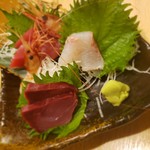 海鮮炭焼処とら太 - 刺身3点盛り