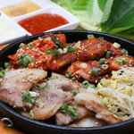 韓式烤豬五花肉&蜂蜜韓式烤豬五花肉配韓式生菜