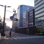 ビールスタンド重富 - （おまけ）夕暮れの広島、銀山町（かなやまちょう）電停