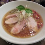 フスマにかけろ 中崎壱丁 中崎商店會1-6-18号ラーメン - 【(限定) 真夏の貝寒そば】￥900