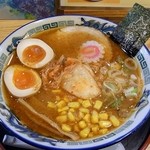 旭川らぅめん 青葉 - 味噌キムチ麺 中辛