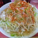 ラーメン二郎 - 7月第二週の施工後
      ネギ二郎のときは野菜不要と再認識