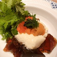 au deco - カリフラワーのムース　雲丹・いくら・キャビア