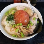 塩そば専門店 桑ばら - 丸ごとトマトと枝豆の冷たい塩そば