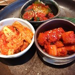 菜々 土古里 小田急新宿店 - キムチ三種盛