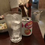 韓国食堂 入ル 坂上ル  - つぶつぶ桃ジュース