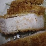 とんかつ燕楽 - ロースかつ断面