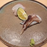 鮨 さかい - ヒラメとトリガイ