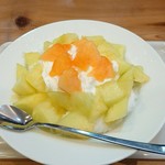 慈げん - ミルクにメロンの実