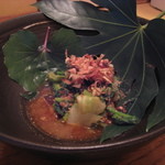 忘れの里 雅叙苑 - 「季節の野菜をたっぷりごま和えで」