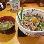 鮨 みやふじ - アジ丼(大盛り)