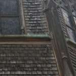 Les Calvados de Sophie - 外装も木材です。現存するフランス最古の木造教会 L’église Sainte Catherine (サント･カトリーヌ教会) 