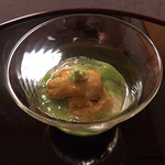 御料理 寺沢 - 湯葉､豌豆豆､ﾑﾗｻｷ海胆