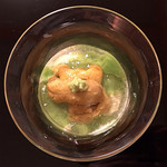 御料理 寺沢 - 湯葉､豌豆豆､ﾑﾗｻｷ海胆