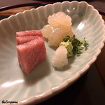 御料理 寺沢 - 天然本ﾄﾛと伊勢海老の造り