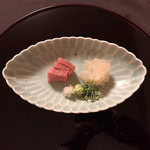 御料理 寺沢 - 天然本ﾄﾛと伊勢海老の造り