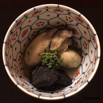 御料理 寺沢 - 花見牡蠣､香茸､花山椒
