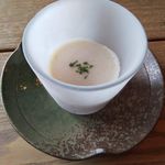 アジアナ茶廊 - スープ（ランチセット）桃の冷製スープ