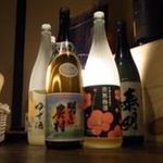 Teppanyaki Sakura - 本格焼酎の品揃えも　麦から黒糖焼酎まで幅広く