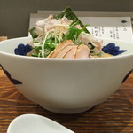 鰹冷やしだしそば 正面から