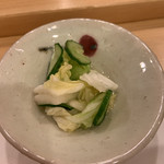 割烹 一楓 - 大好きな浅漬け