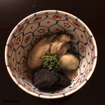 御料理 寺沢 - 花見牡蠣､香茸､花山椒