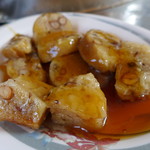 郭家 粿仔湯‧雞肉飯 - 糯米大腸の中身。これも旨い。