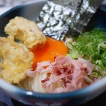 Men Chirashi - 究極のかま玉 かしわ天追加