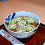 そば処 桝富 - ☆すだち蕎麦 冷やかけ 900円 