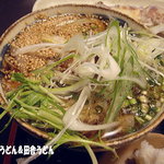 手打ちうどん　 いしづか - 2012年1月　イベリコ豚肉汁