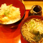 食菜　かま田 - 天丼セット　800円