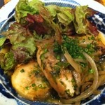 食幹 渋谷 - カジキのムニエル　生海苔ソース