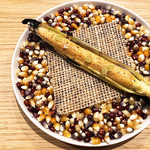 LURRA° - 丹波ベビーコーンの燻火焼き 発酵唐辛子とフィンガーライム｡ 柚子クリームなど 