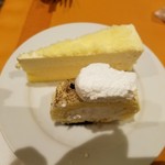 ムフタール ドゥ パリ   - チーズケーキと、ロールケーキ。このチーズケーキは何時もと違うフェアのチーズケーキ。