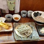 Soba Gassan - ●単品2種オーダー (天ぷら もりそば 1780＋辛み大根おろしそば 950) =2,730円 2019年07月