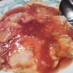 李家風餃子房 - 海老と卵の炒め物