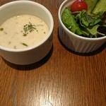マータクルーネ - ミニサラダとスープ