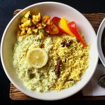 スプーンソング - 2種のインドライスプレート