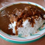 ジパング - 日替わりカレーランチ(カツカレー)イギリスカレー辛口(ご飯大盛)