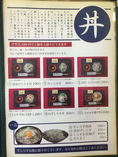 しらす食堂 - 丼メニュー