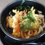 うどん万福 - 野菜天うどん冷