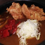 うどん万福 - 鶏からカレーうどん