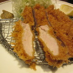 かつ好 - ヒレかつ　断面