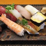 玄海鮨 - いわゆる  並 にぎりです  ちょいアップ