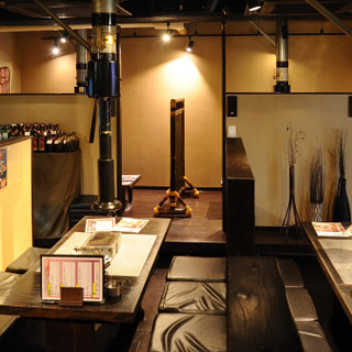 Enjoy a relaxing meal on the horigotatsu table where you can stretch your legs.