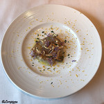 カーサ・デル・チーボ - 鮃の椎茸締めﾎﾞｯﾀﾙｶﾞ掛け