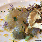 カーサ・デル・チーボ - 鮃の椎茸締めﾎﾞｯﾀﾙｶﾞ掛け