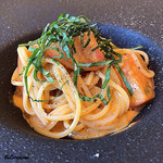 カーサ・デル・チーボ - ﾊﾞﾌﾝ海胆とﾌﾙｰﾂﾄﾏﾄの冷製ｽﾊﾟｹﾞﾃｨｰﾆ